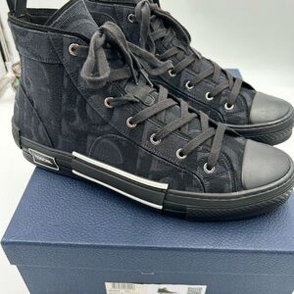 Men's Dior B 23 high top sneakers size 45 made in Italy - Picture 8 of 13